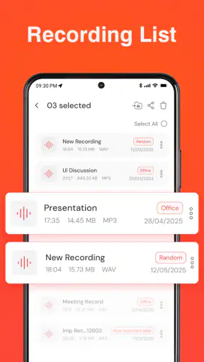 음성 녹음기- 음성 메모 screenshot