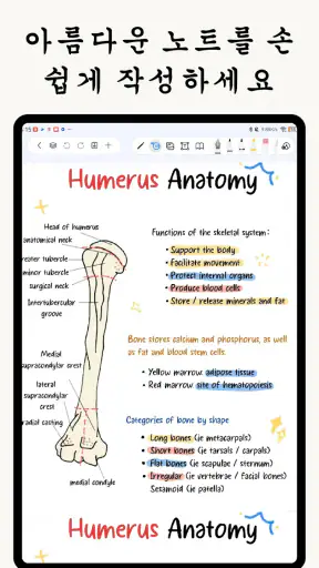 자유노트: 컬러 노트, 메모 일기장, PDF screenshot