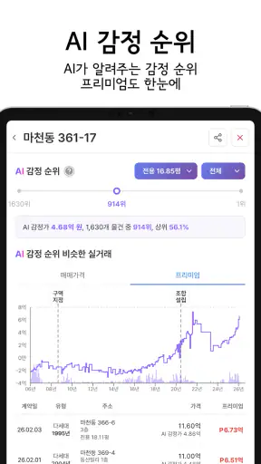 재개발닷컴 - 구역별 실거래가, 진행현황 정보 screenshot