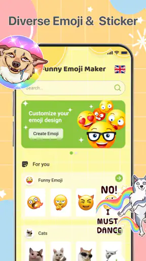 재미있는 이모티콘 메이커 screenshot