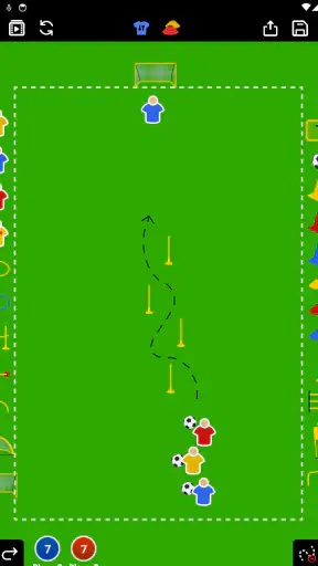 축구 감독 전술 보드 screenshot