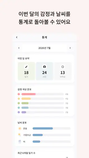 하루일기, 다이어리, 메모 - 팔레트 screenshot