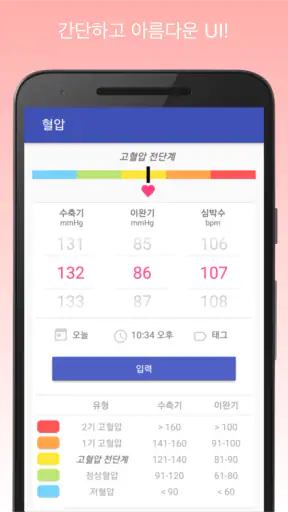 혈압 기록계 & 고혈압 관리 screenshot