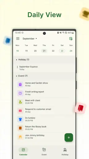 휴일 달력 screenshot