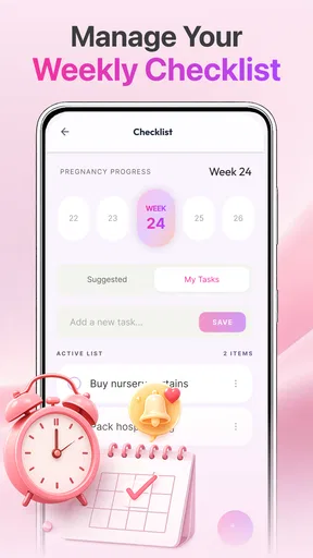Baby & Pregnancy Tracker App screenshot