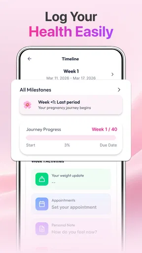 Baby & Pregnancy Tracker App screenshot