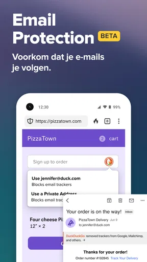 DuckDuckGo Browser, Search, AI screenshot