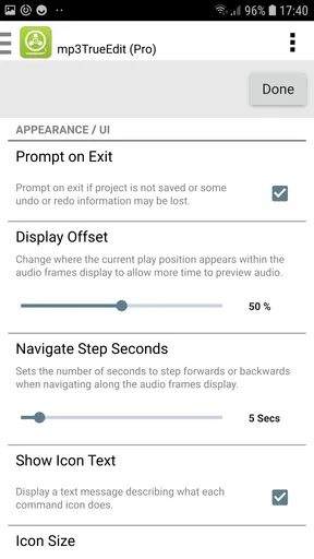 mp3TrueEdit touch Audio Editor screenshot