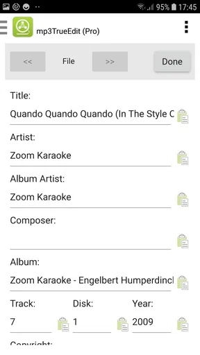 mp3TrueEdit touch Audio Editor screenshot