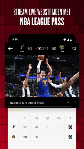 NBA: Live wedstrijden & scores screenshot