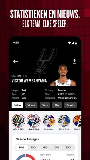 NBA: Live wedstrijden & scores screenshot