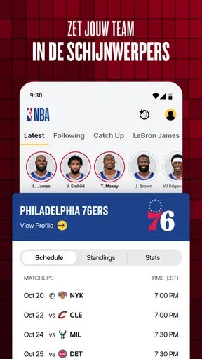 NBA: Live wedstrijden & scores screenshot
