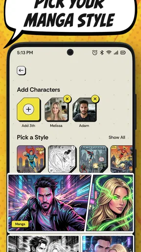 Comics AI: Comic & Manga Maker screenshot