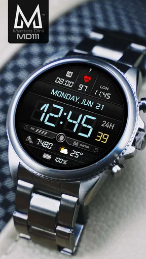 MD111 Digital watch face screenshot