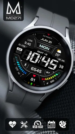 MD271 Digital watch face screenshot