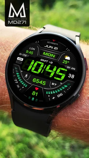 MD271 Digital watch face screenshot