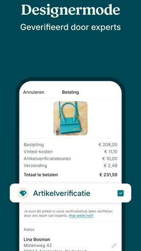 Vinted: tweedehandsplatform screenshot