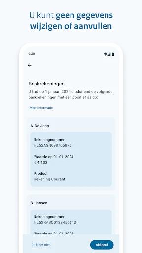 Aangifte Inkomstenbelasting screenshot