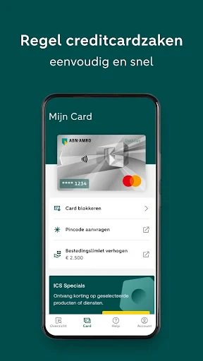 ABN AMRO Creditcard screenshot