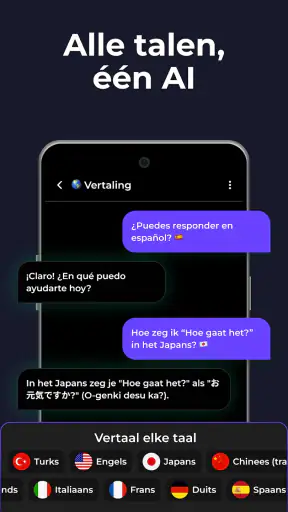AI Chatbot in het Nederlands screenshot
