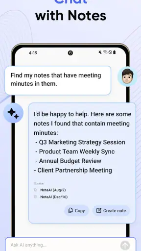AI Notes & Transcribe Memo screenshot