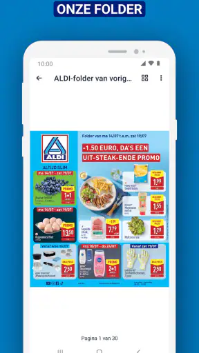 ALDI België screenshot