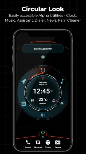 Alpha Hybrid Launcher 4D-thema screenshot