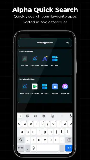 Alpha Hybrid Launcher 4D-thema screenshot
