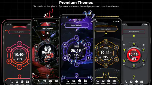 Alpha Hybrid Launcher 4D-thema screenshot