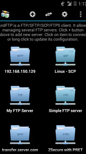 AndFTPPro screenshot