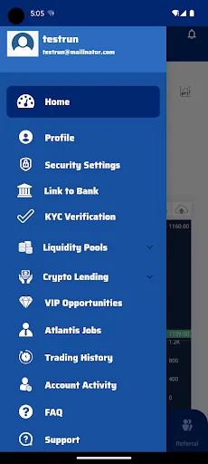 AtlantisCEX screenshot