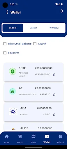 AtlantisCEX screenshot