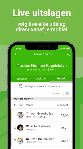 Atletiek.nu screenshot