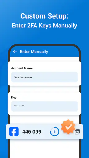 Authenticator-app - 2FA screenshot