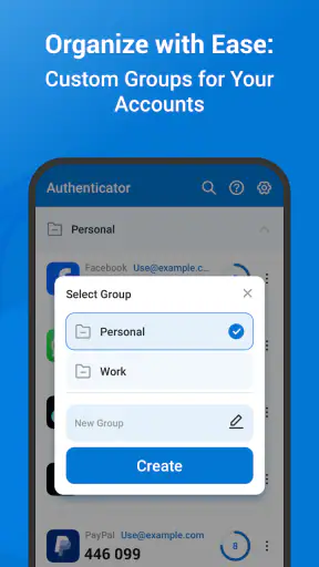 Authenticator-app - 2FA screenshot