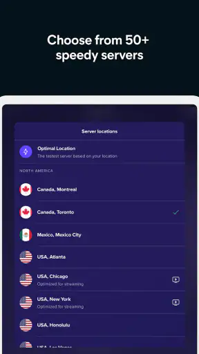 Avast SecureLine VPN Proxy screenshot