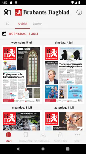 BD - Digitale krant screenshot
