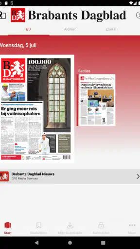 BD - Digitale krant screenshot