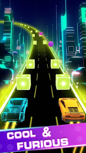 Beat Car Racing edm muziekspel screenshot