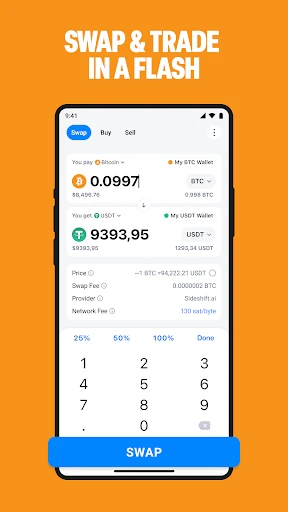 Bitcoin & Crypto DeFi Wallet screenshot