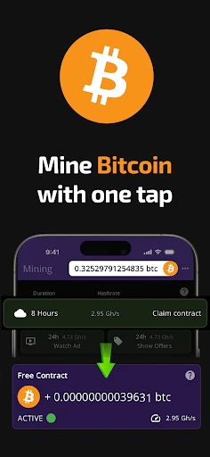 Bitcoin Mining (Crypto Miner) screenshot