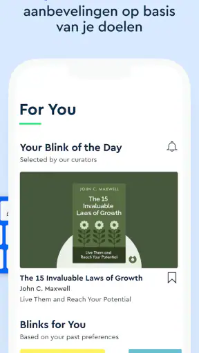 Blinkist: boek samenvattingen screenshot