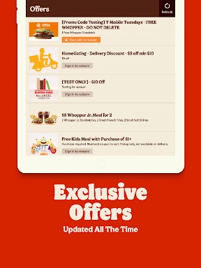 Burger King screenshot