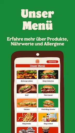 Burger King Deutschland screenshot