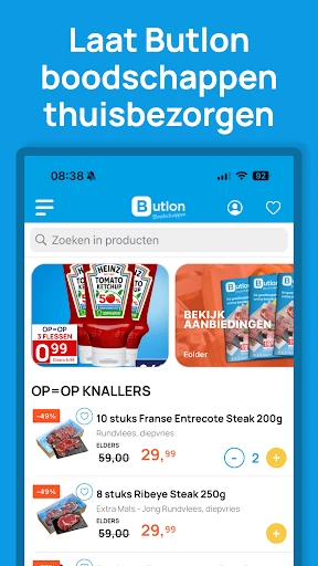 Butlon boodschappen screenshot