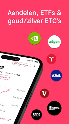 BUX: beleg in aandelen & ETF's screenshot