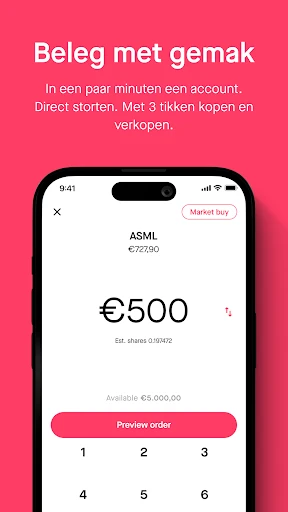 BUX: beleg in aandelen & ETF's screenshot