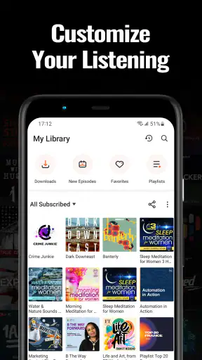 Castbox: podcast-speler screenshot