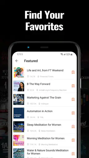 Castbox: podcast-speler screenshot