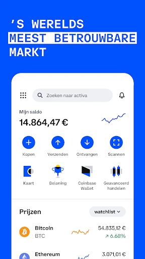 Coinbase: Koop Bitcoin & Ether screenshot